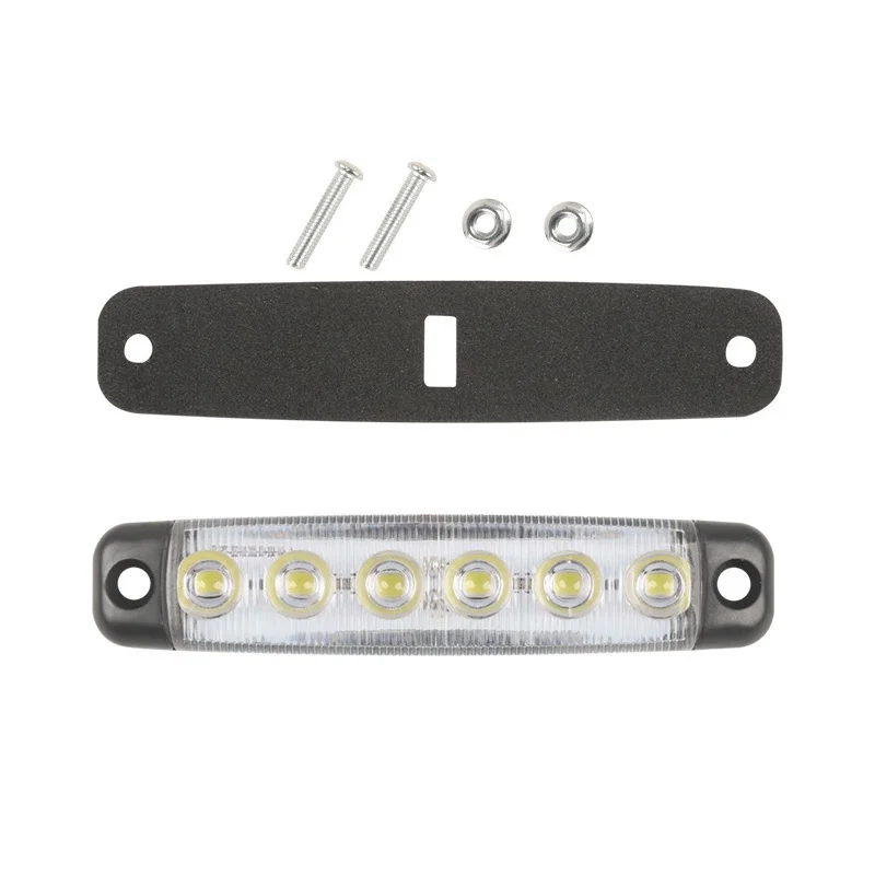 12V-24V 6Led Side Marker Indicator Waterproof Car Light Front Rear Lamp for Trucks Cab RV Trailer