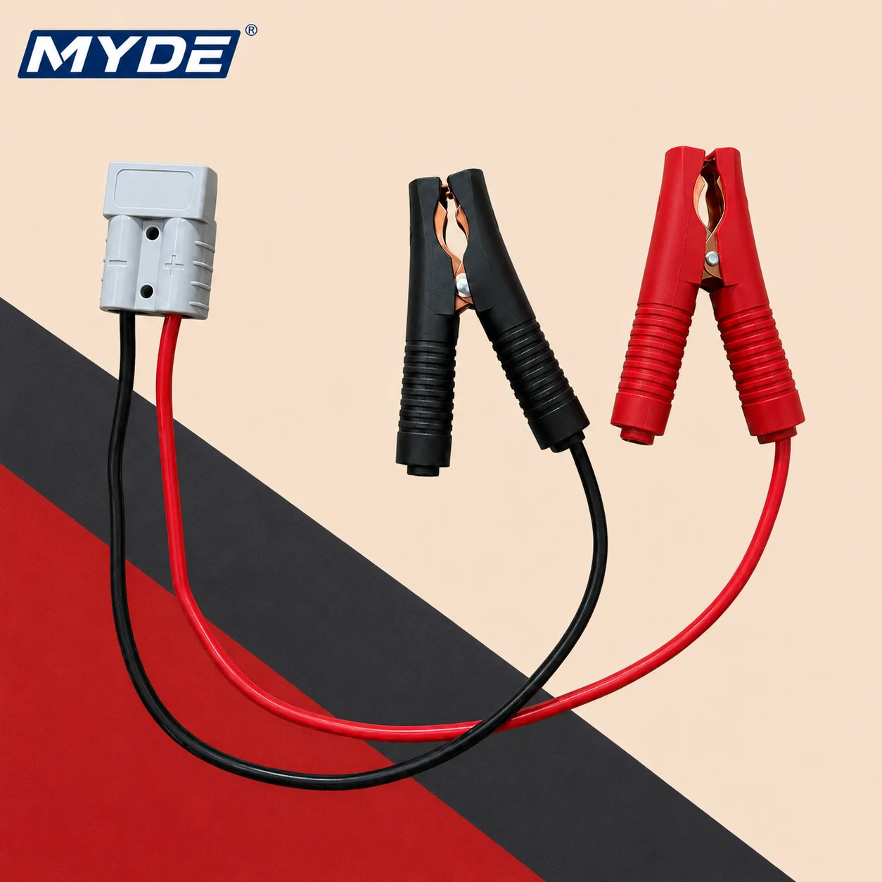 8AWG 10AWG Battery Alligator Clip Cable 40cm Full Insulated for Car Truck RV Solar Power Inverter