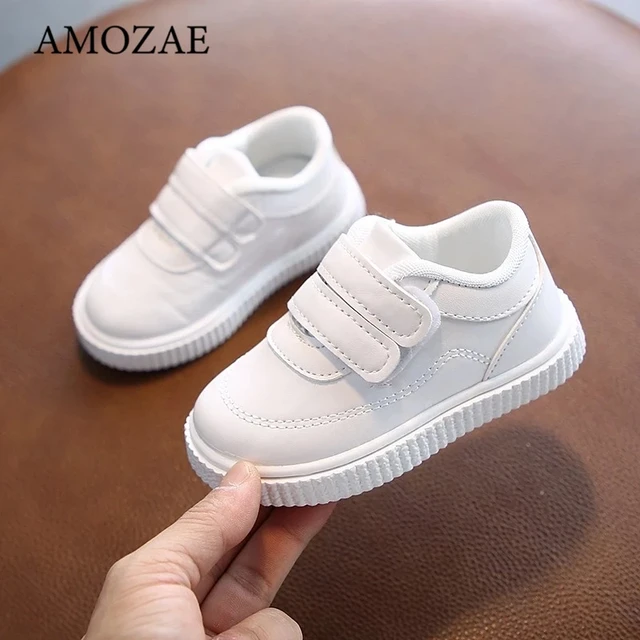 White leather infant shoes sales