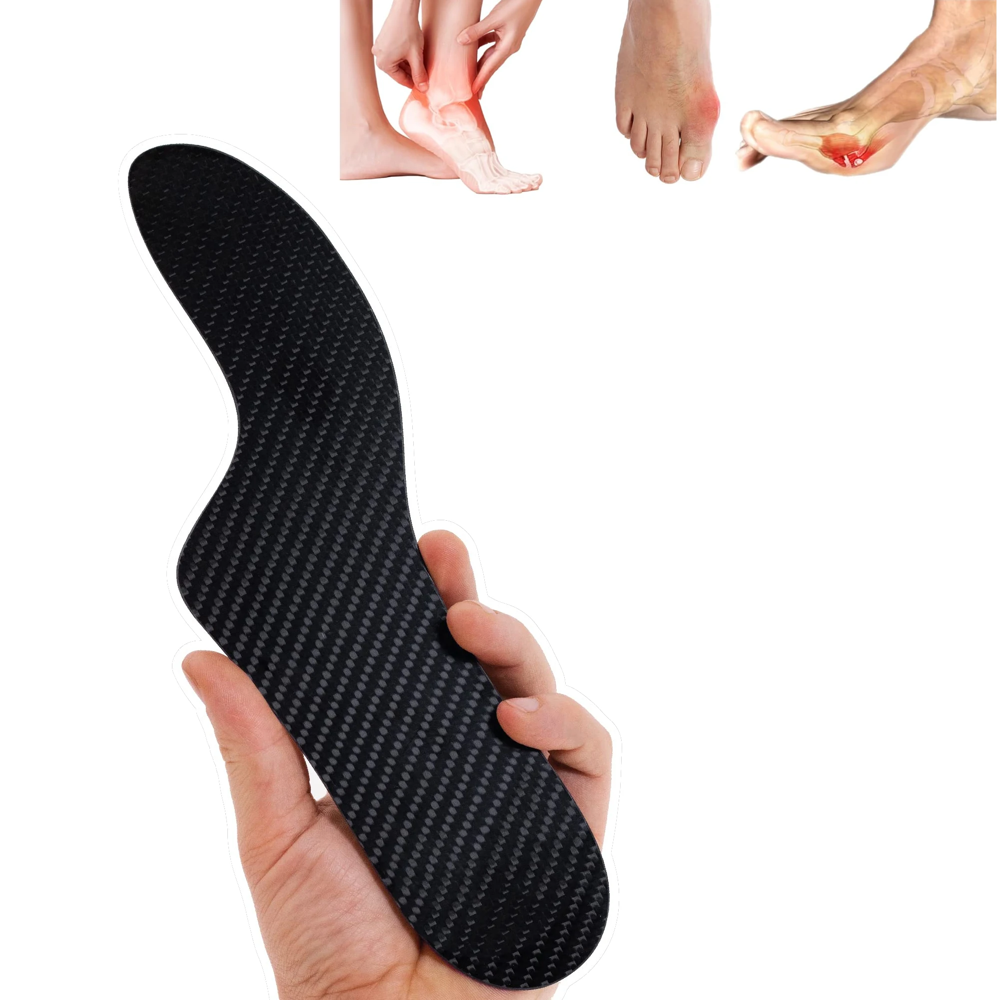 Morton´s Extension Orthotic, Carbon Fiber Very Rigid Insole - 1 Pair - Morton\'s Toe, Turf Toe, Hallux Limitus, Hallux Rigidus