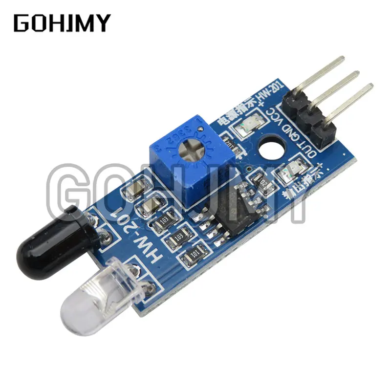 Smart Car Robot Reflective Photoelectric 3pin IR Infrared Obstacle Avoidance Sensor Module for Diy Kit