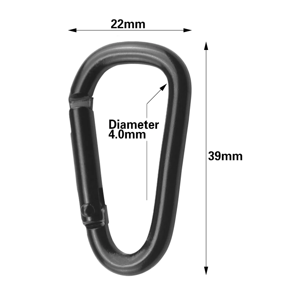 5/10pcs D Ring Shape Carabiner Aluminum Alloy Carabiners Daily Keychain Alloy Aluminum Caribiner for Outdoor Camping Climbing