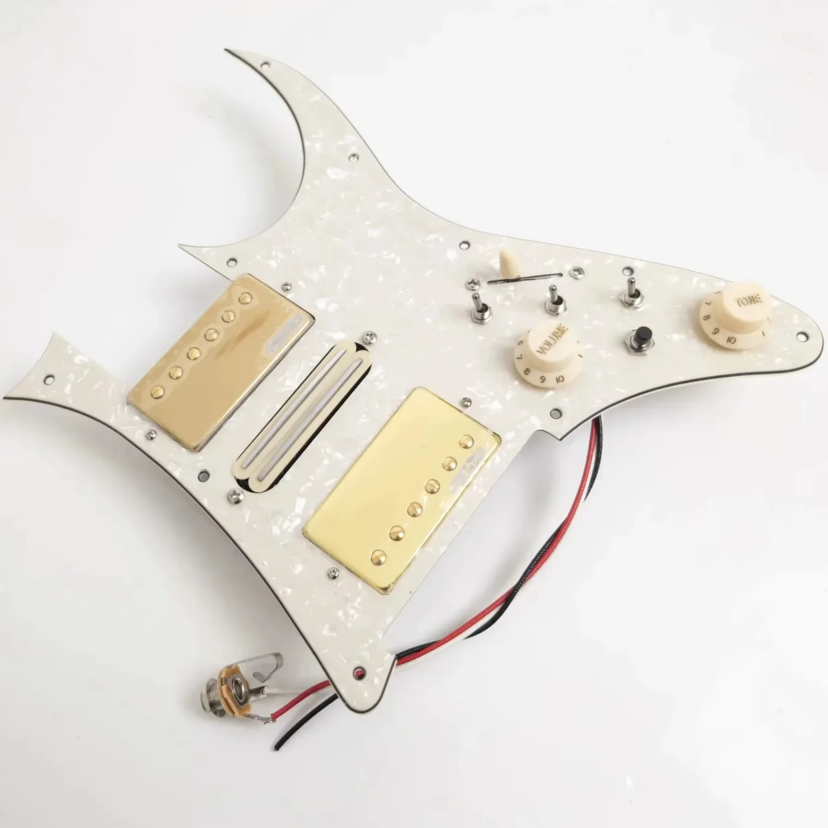 HSH Loaded Pickguard with Alnico 5 Pickups and Coil-Splitting Function for IBZ RG Electric Guitar Upgrade Replacement Parts
