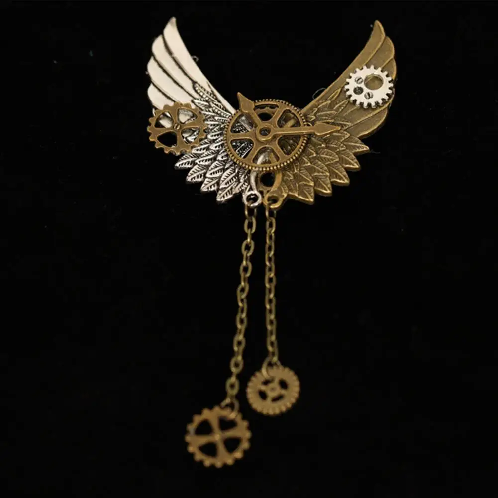 Cool Vintage Steampunk Jewelry Steampunk Brooch Gears Mechanical Lapel Pin Women Men