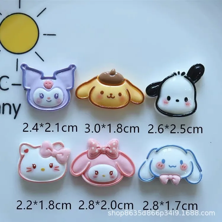 

Shining Surface E Drawing Sanrio Resin Accessories Handmade DIY Cream Glue Phone Case Hair Clip Refrigerator Sticker Keychain