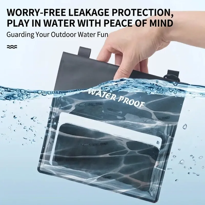 Waterproof Phone Bag Large Capacity Touch Screen Compatible Swimming Diving Sealed Pouch for Beach Drifting Crossbody Bag - view 5