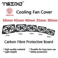 YSIDO Cooling Fan Cover 30mm 35mm 40mm 45mm 50mm Carbon Fibre Protective Board for ARRMA TRAXXAS AXIAL Hobbywing EZRUN RC Car