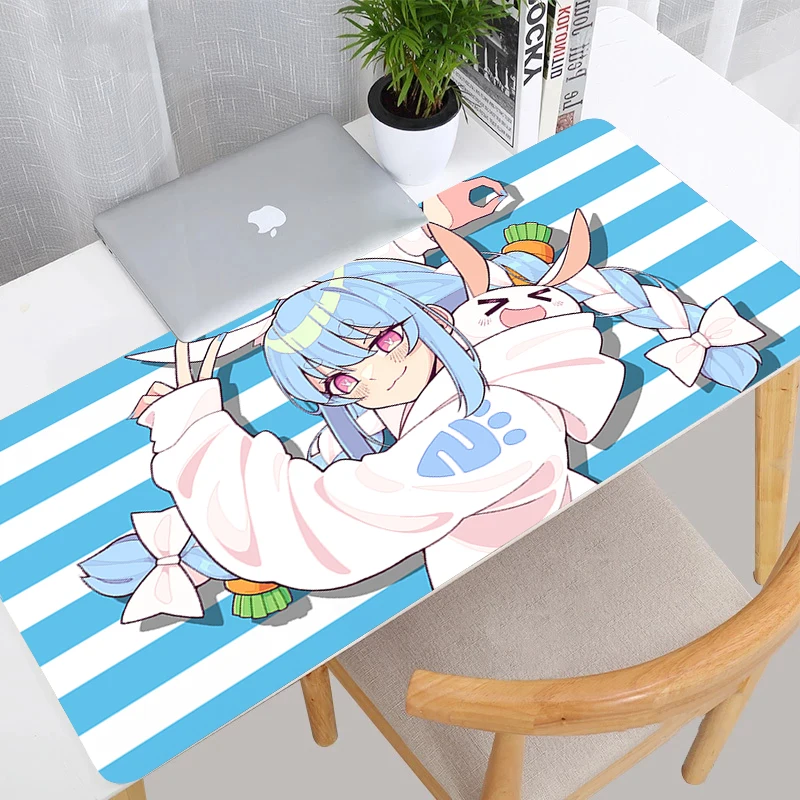 

Hololive Usada Pekora Mouse Pad Laptop Kawaii Anime Girl Gamer Cabinet Mousepad PC Gaming Accessories Non Slip Desk Mat Carpet