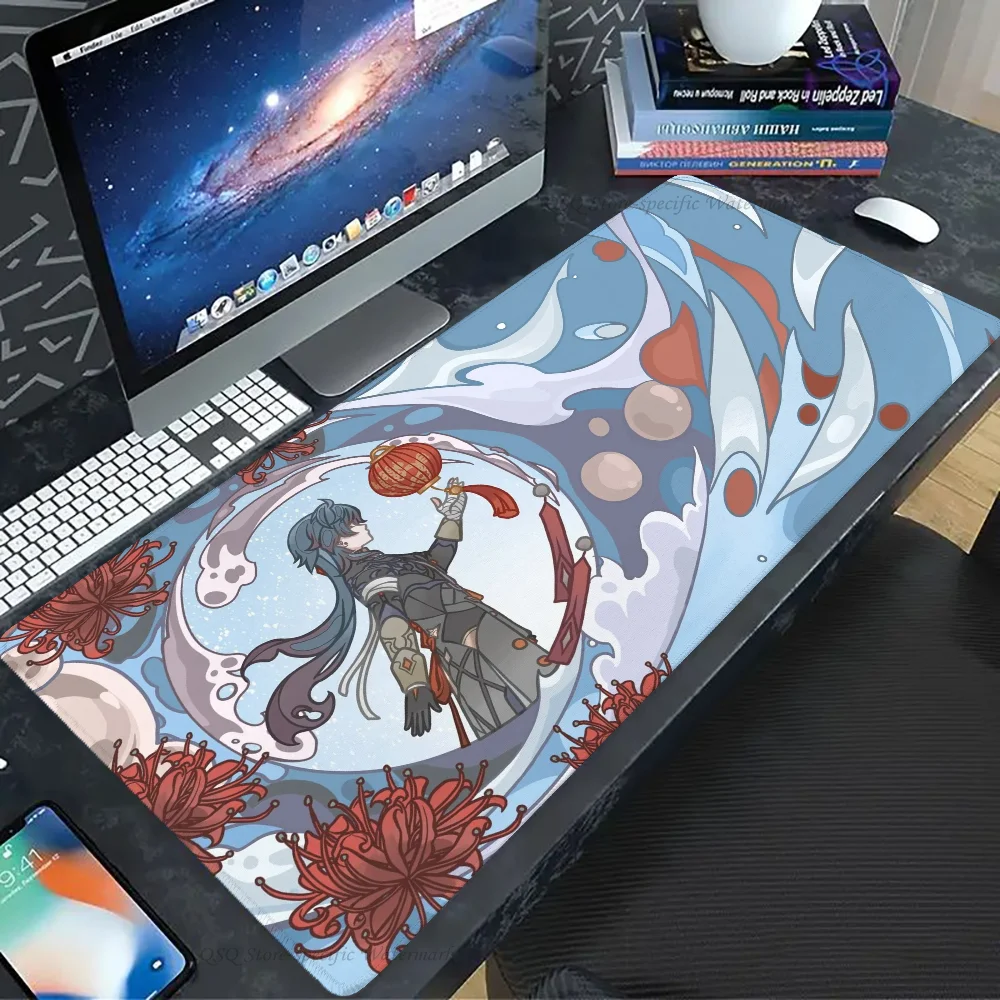 سجادة أرضية بسكة نجمة مع وسادة ، بساط ماوس مكتبي ، ملحقات ألعاب ، ألعاب رئيسية ، XXL ، لوحة مفاتيح ، سجادة حشوة ، شفرة هونكاي ، 1!