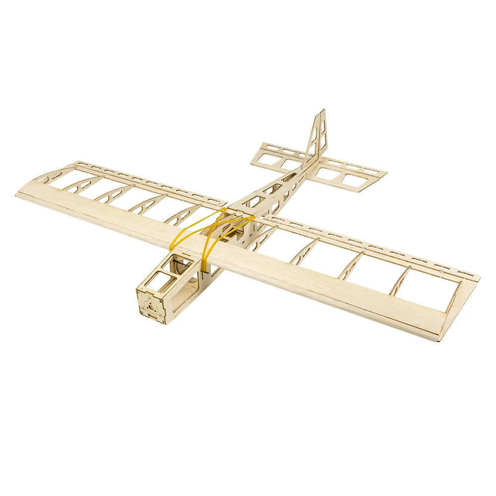 DW Hobby 580mm Wingspan Balsawood RC Airplane Wooden Model Airplane Kit for Assembly Remote Control Plane STICK 06 R03