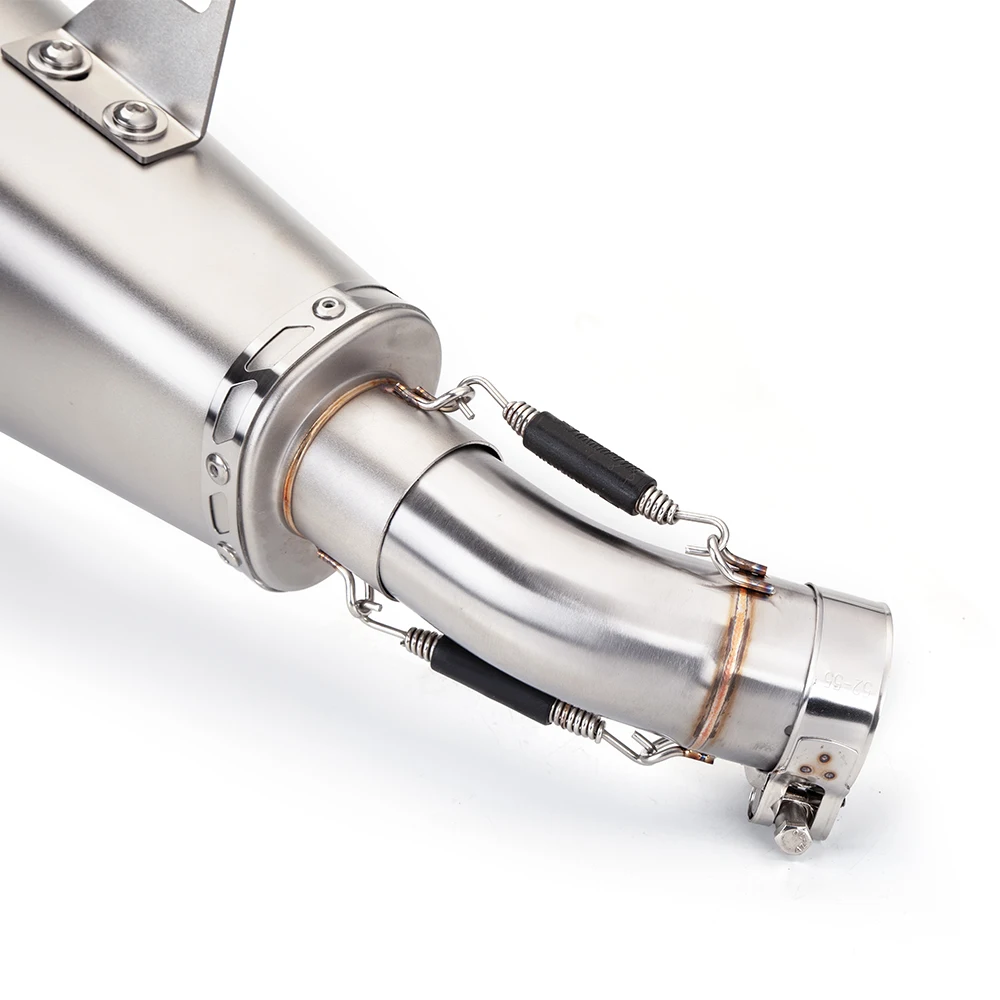 Silp on Motorcycle Exhaust Muffler Pipe Escape Moto With DB Killer For zx25r zx25rr