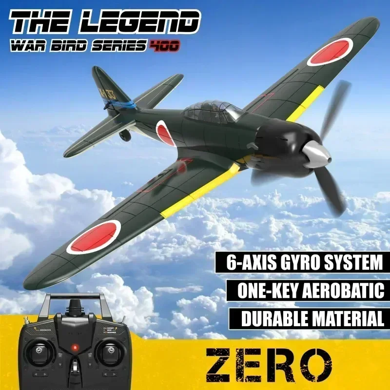 

2.4g Zero Rc Plane 4ch Remote Control Airplane Epp 400mm Wingspan 4 Channels Aerobatic Rc Fighter 761-15 Rtf Plane Kids Gifts