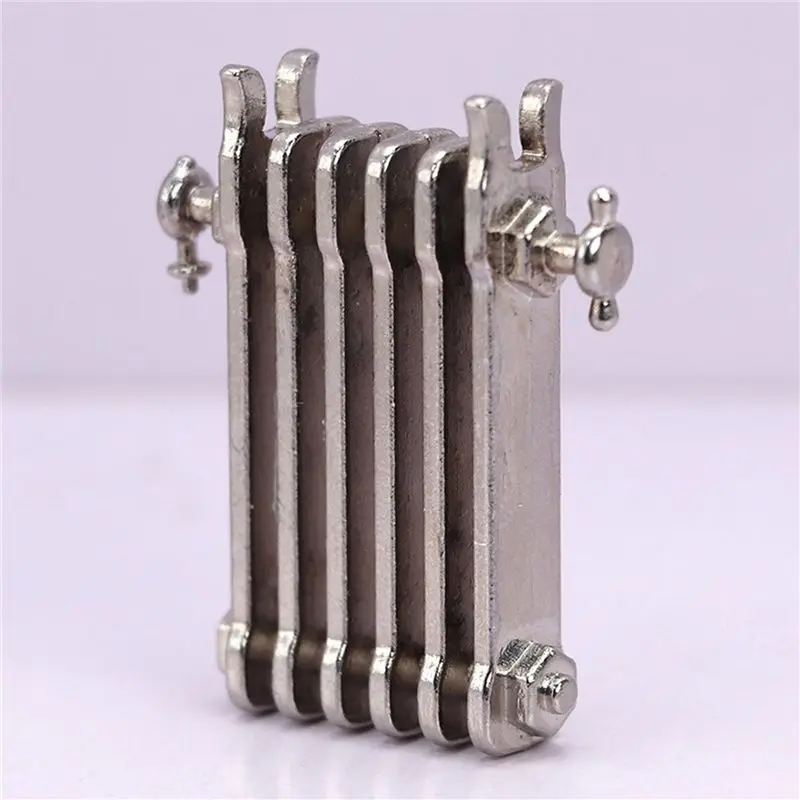 AINY-2X 1/12 échelle maison de poupée Miniature alliage radiateur Simulation accessoires de chauffage pour la décoration de la maison meubles de maison