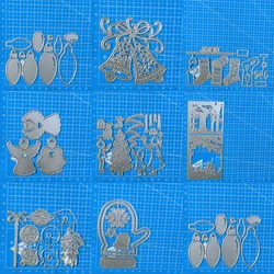 Christmas lamp small bell Metal Cutting Dies Stencils Scrapbooking Paper Card Decorative Craft Dies Embossing Die Cuts template