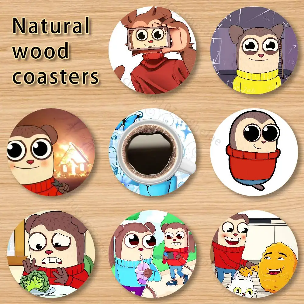 

Max Design Pro Wooden Cup Mats Combo Decora Glass Cup Coaster Home Kitchen Decora Gift