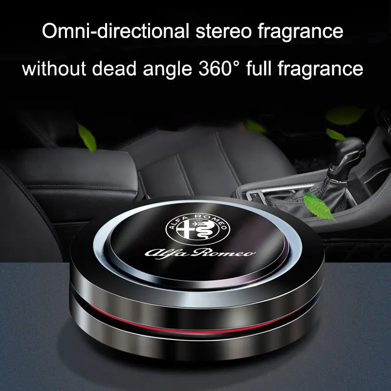 Ambientador de ar para carro, rotação criativa, perfume ufo para alfa romeo stelvio giulia 159 giulietta 147 mito 156 mto sportiva, acessórios