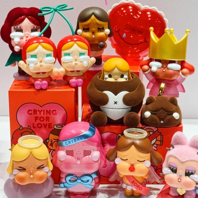 Crybaby Crying For Love Series Blind Box Collectible Model Doll Decor Figurine Fashion Kawaii Model Mystery Toy Valentine'S Gift