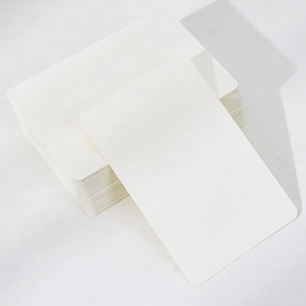 Educational Blank Flash Cards Stationery Index Paper Memo Notes For School Office DIY Craft Kraft White Black Bookmark