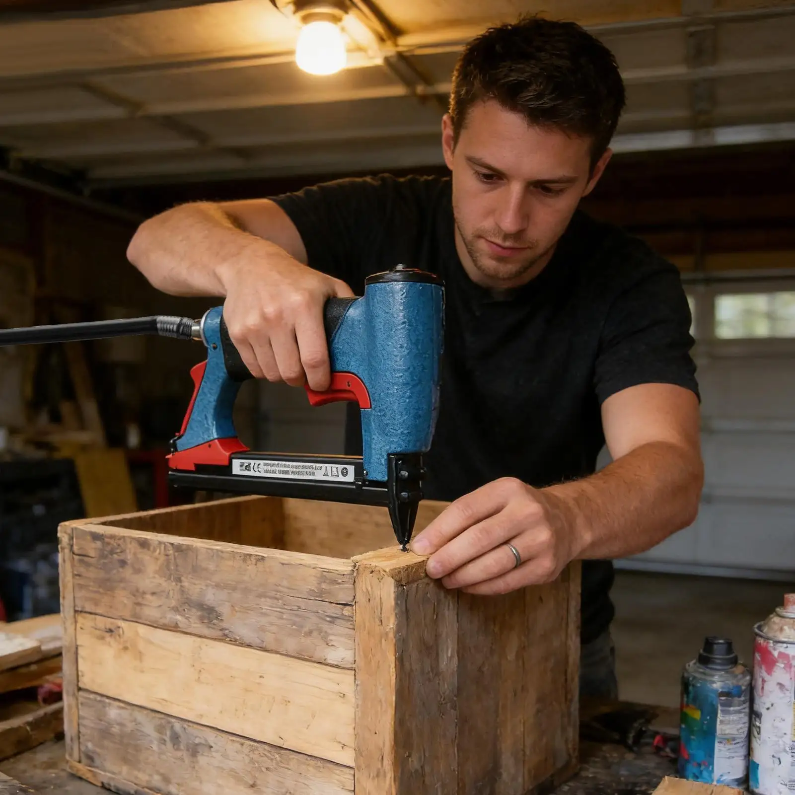 

Пневматический гвоздезабиватель Finish Nailer 4-8 бар, высокопроизводительный инструмент для отделочных работ с 3600 гвоздями, для установки плинтусов и мебели