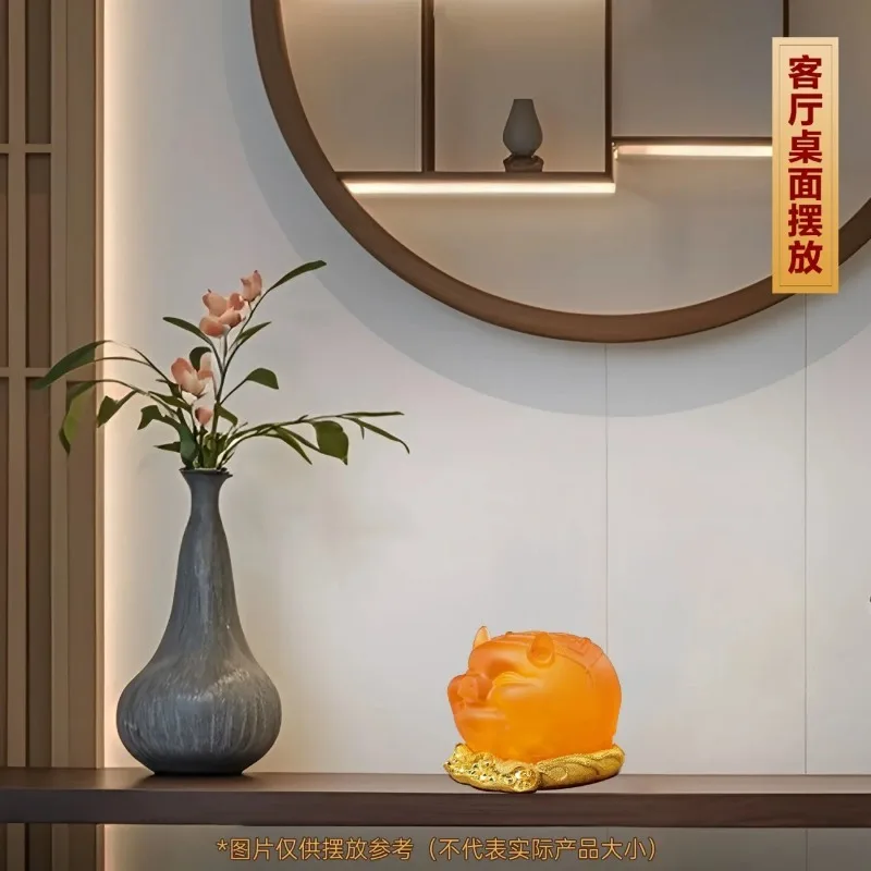 Golden Pig Piggy Bank Ornaments Attract Wealth Home Creative Piggy Bank Home Living Room Wine Cabinet Decoration Birthday Gift