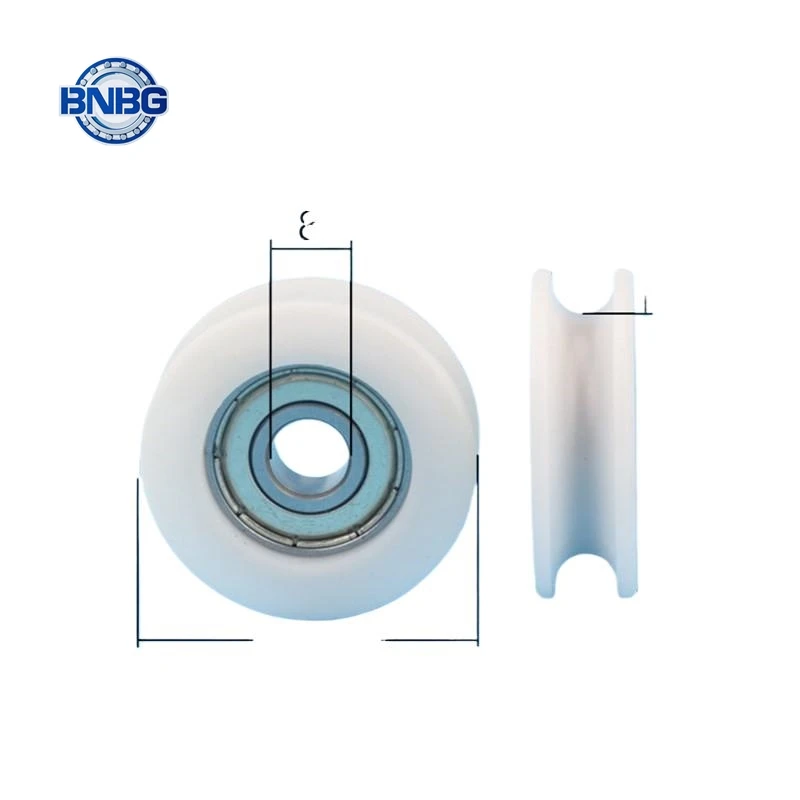 

10pcs U groove Plastic coated bearing 608ZZ 8*34*10.5mm 0834UU POM roller track guide wheel nylon pulley bore 8mm diameter 34mm