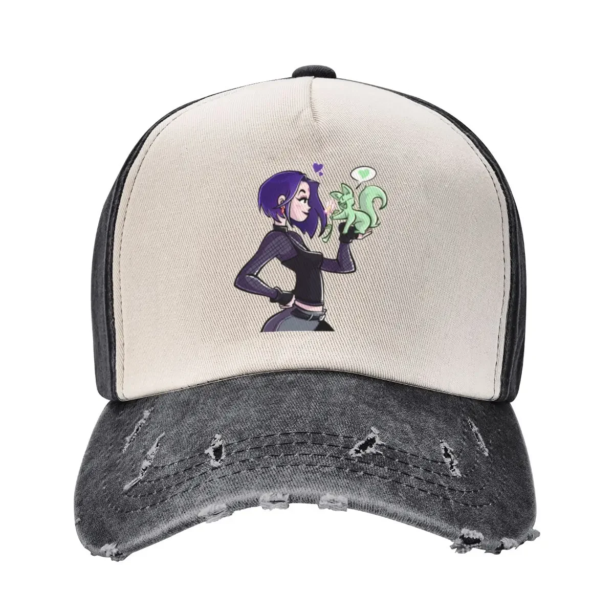 Raven & Beast Boy Baseball Cap Snapback Cap Custom Cap Luxury Brand Men's Women's