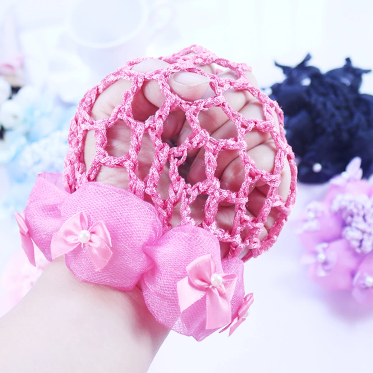 

5pcs Hair Snood Elastic Net Bun Hairstyles Ballet Accessories Summer Hair Tool Durable Long Lasting Women Girls Dance