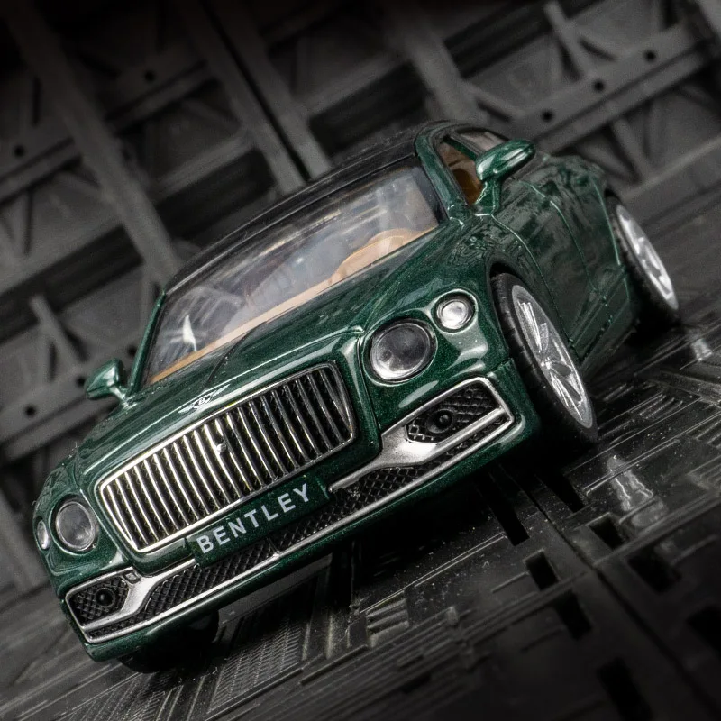 1:38 Bentley Flying Spur New Energy Alloy Car Model has simulated sound and lighting functions can be given as a gift to friends