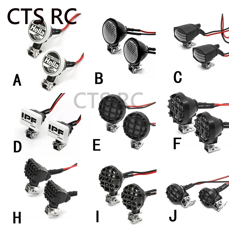 

1 Set Trx4 Scx10 1/10 Model Mobil Mendaki Mobil Tiga Dimensi Simulasi Kap Lampu Persegi Lampu Atap Lampu Sorot W24