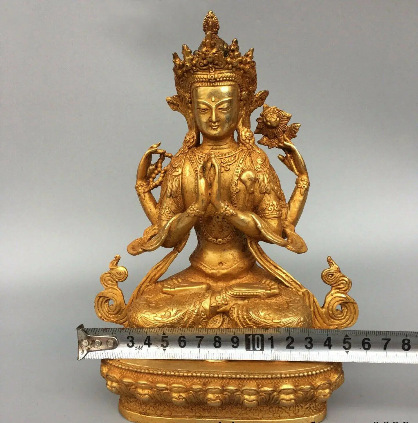 

Handmade Tibetan avalokiteshvara Chenrezig Buddha Statue guanyin Buddhism