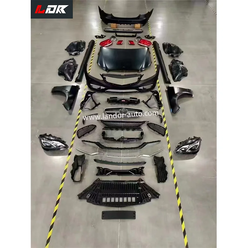 BR C-Für W212 Auto-Stoßstangen für E200 E300 E250 E63 Upgrade-Body-Kits E-Klasse Facelift-Konvertierung Alt zu Neu