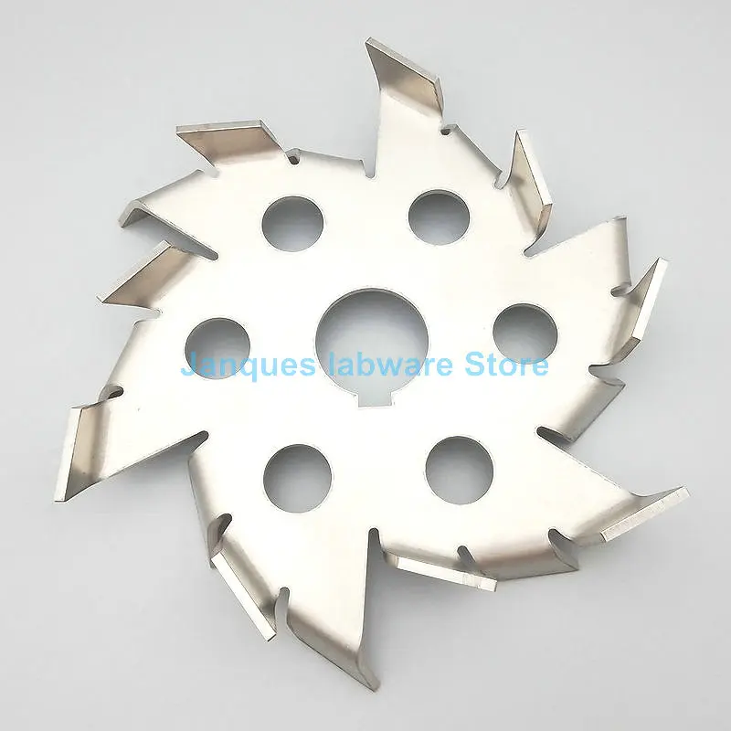 1pcs 304 Stainless Steel Sawtooth Dispersion Plate with Deflector hole,Mixing high viscosity material Stirring Paddle