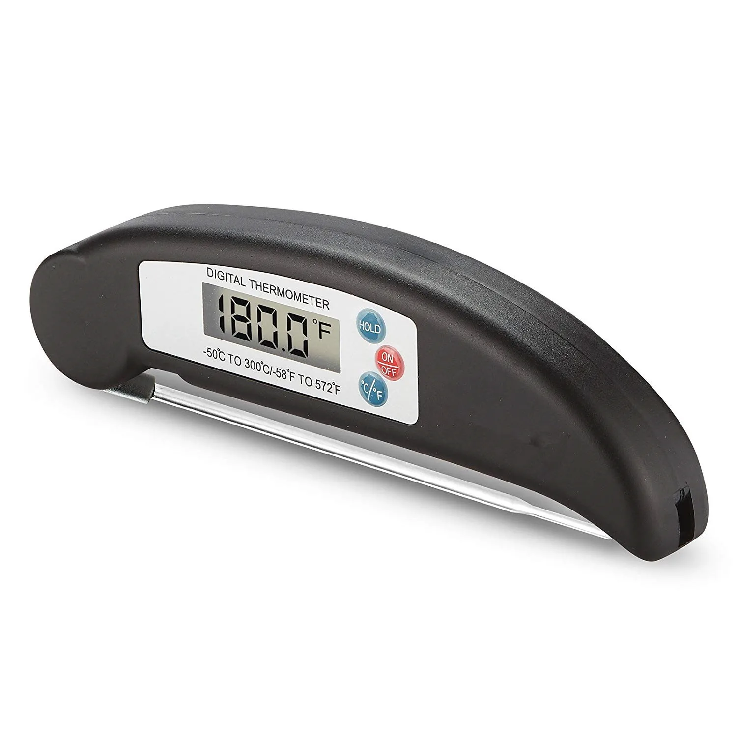 Foldable Digital Temperature Tester for Kitchen, Cooking, Baking, Meat & Grill