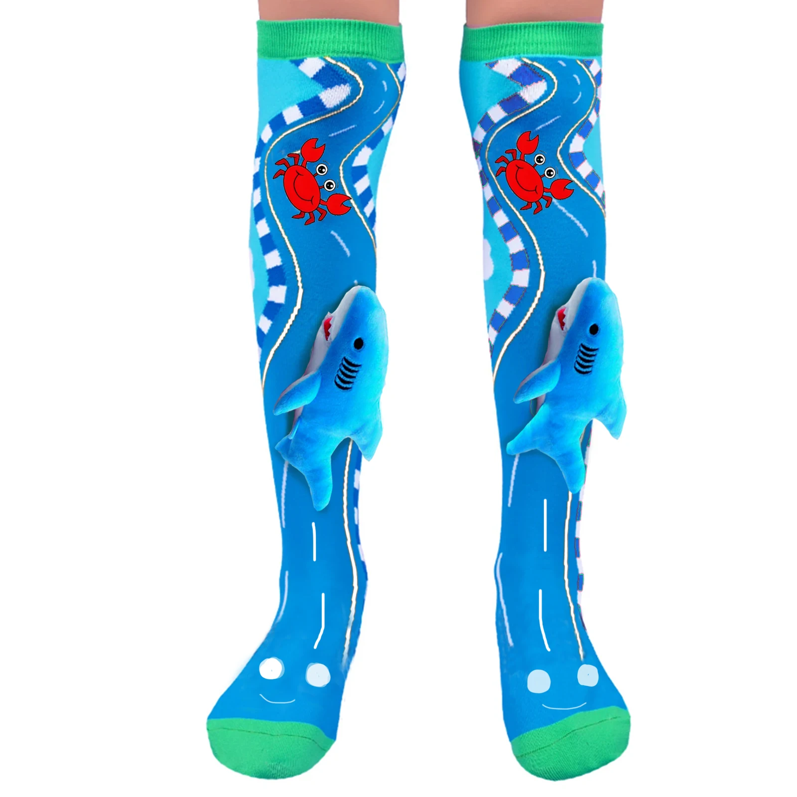 3D Boys\' Knee length Socks, Cute Boys\' Socks, Fun and Novelty, Children\'s High Tube Socks