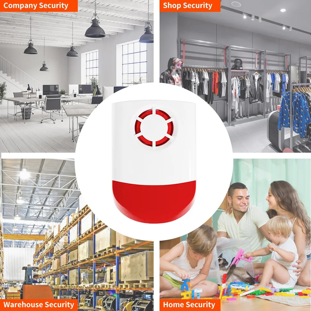 CPVAN Wireless Outdoor Siren Waterproof Alarm 120db High Decibel For Smart Home Security Alarm System