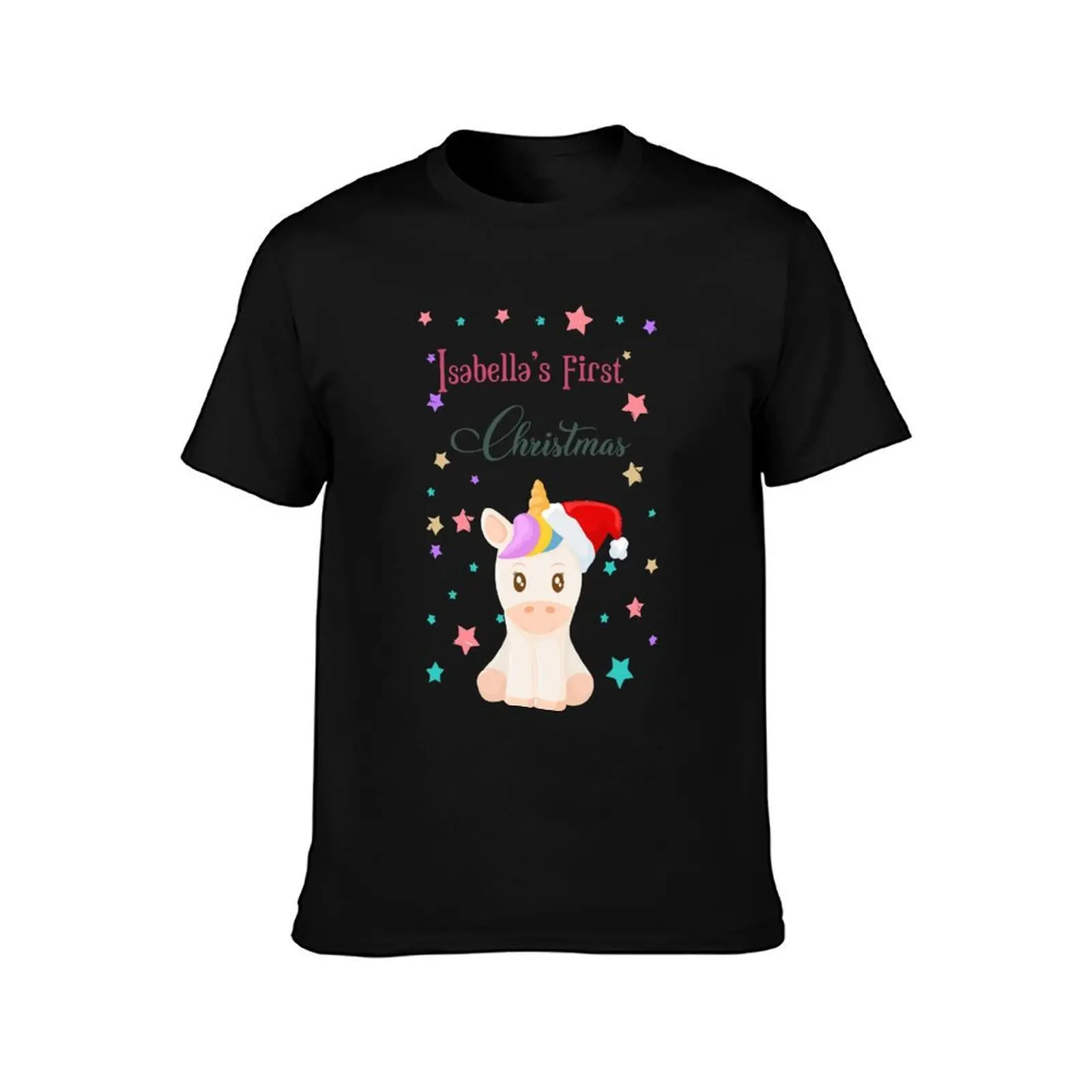 Isabella's first christmas Babies first christmas T-Shirt Modern Style Print T-Shirt