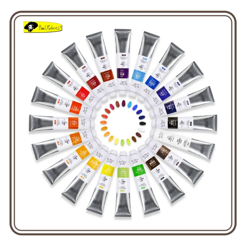 

Paul Rubens Oil Paint 18/20 Bright Oil Colors High Saturation 50ml Faster Drying Time with Creamy Texture for Artists Beginners