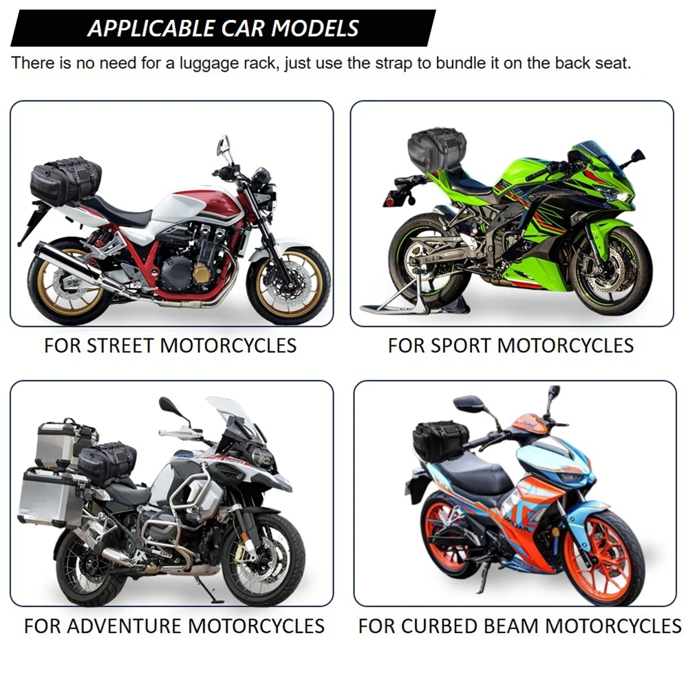 Новые аксессуары для мотоциклов, нейлоновые черные водонепроницаемые сумки на заднее сиденье, сумки для BMW R1300GS R1300 GS R1300 GS r1300gs