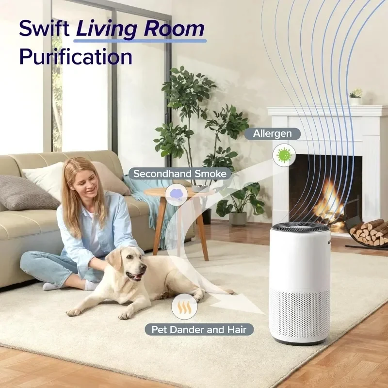 LEVOIT-Purificateurs d'air pour la maison et les grandes pièces, moniteur de qualité de l'air, purification de l'air portable, appareils ménagers