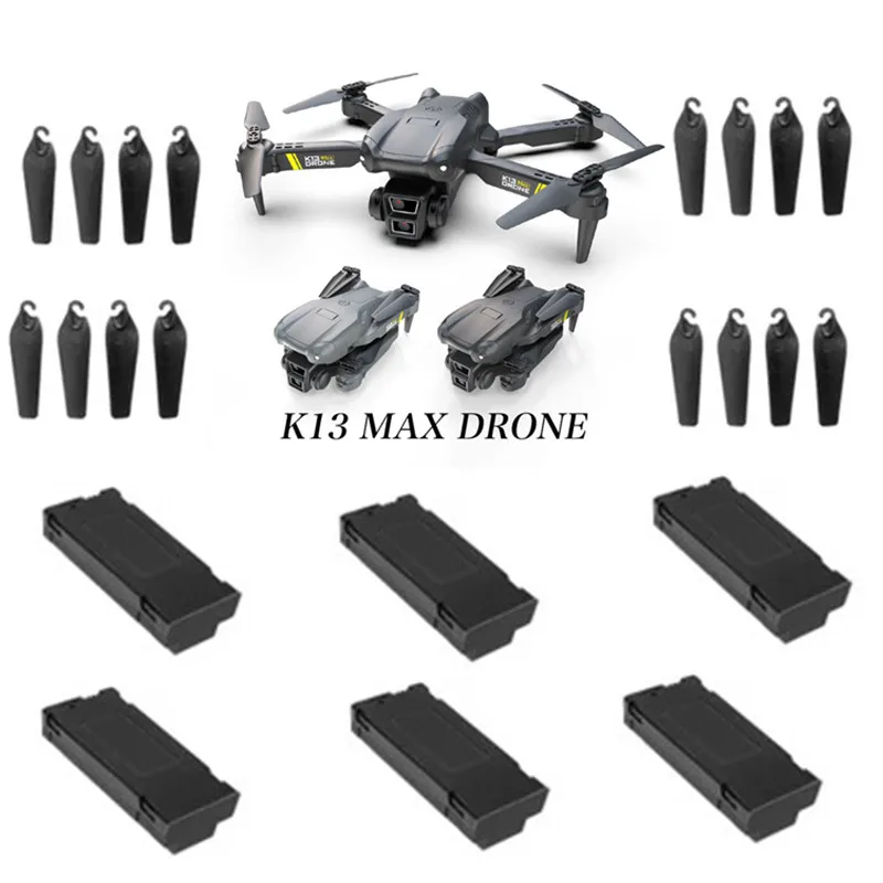 

K13 MAX Radio Control RC Drone Quadcopter Spare Parts 3.7V 1800mah Battery/Propeller K13MAX RC Drone Battery K13 Dron Battery