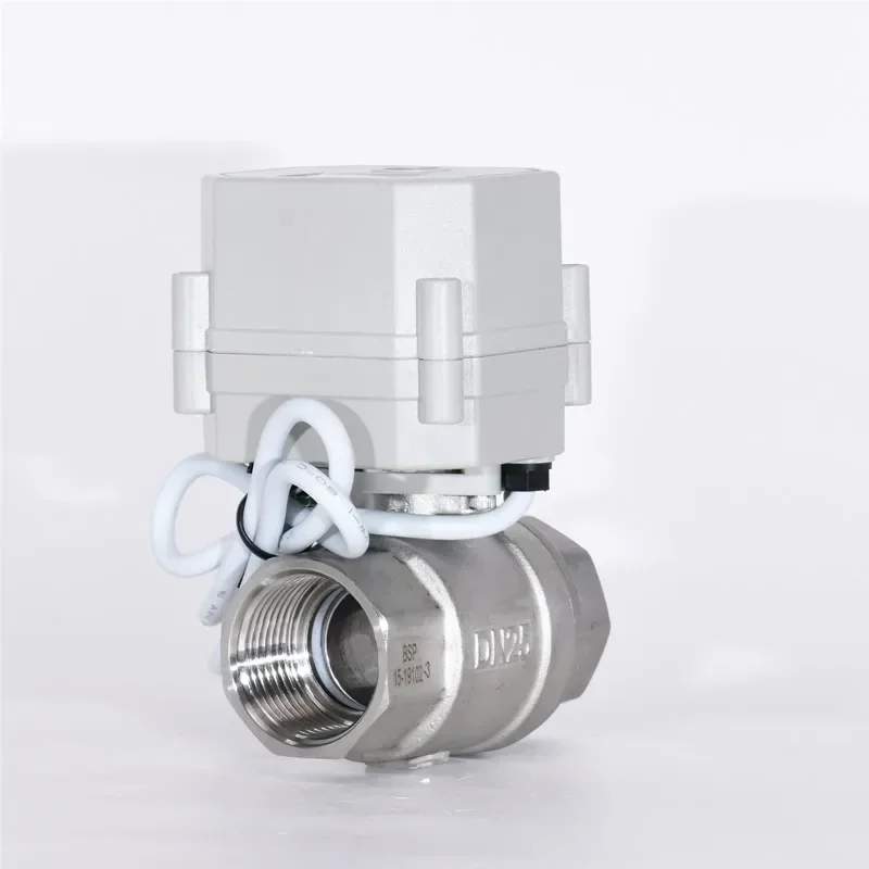 DN8-25 1/4''-1'' Proportional V-type Ball Valve SS304 V Shaped Modulating Valve 4-20mA 0-5V 0-10V Input Signal