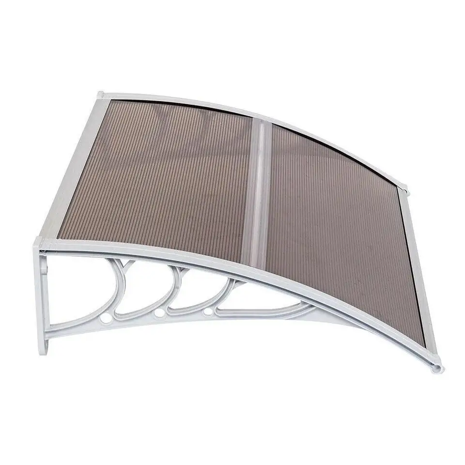 

DIY 40"x 32" Window Canopy Awning Polycarbonate Front Door Patio Outdoor