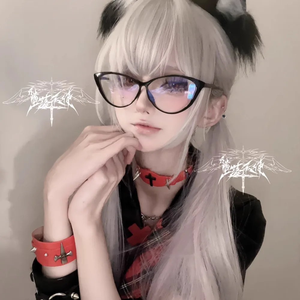 Original Subculture Dark สีแดงและสีดํา Rivets โลหะ CROSS Punk SNAKE Skin Cool สร้อยข้อมือสาวอินเทรนด์สวมสร้อยข้อมือ