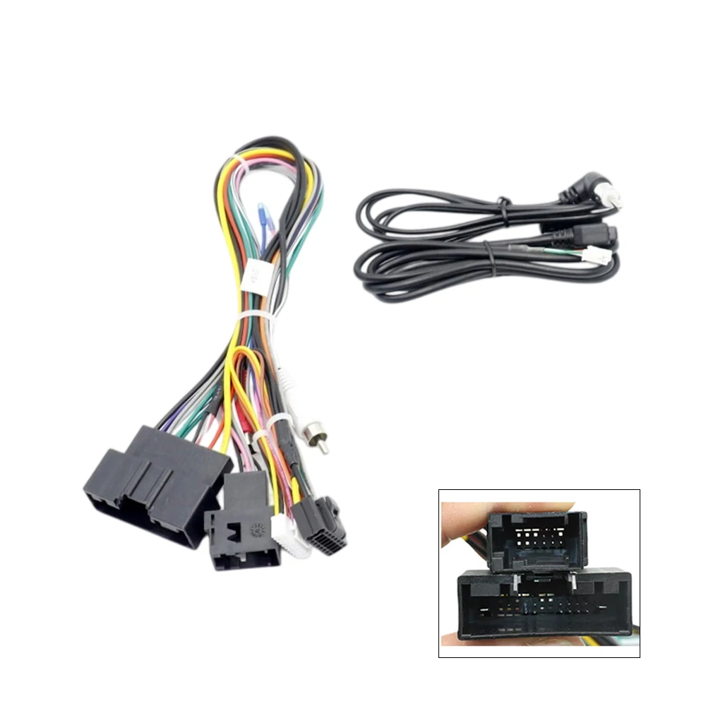 Car 16Pin Stereo Wiring Harness Canbus Support For Ford Fiesta 2012 Audio Radio Power Cable Adapter