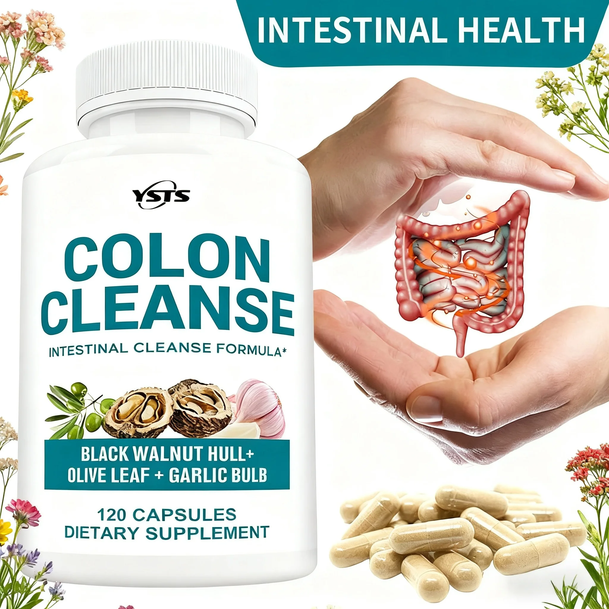 Colon Detox & Cleanse Capsules - Powerful Natural Cleanser, Intestinal Cleansing, Digestion, Helps with Constipation & Bloating
