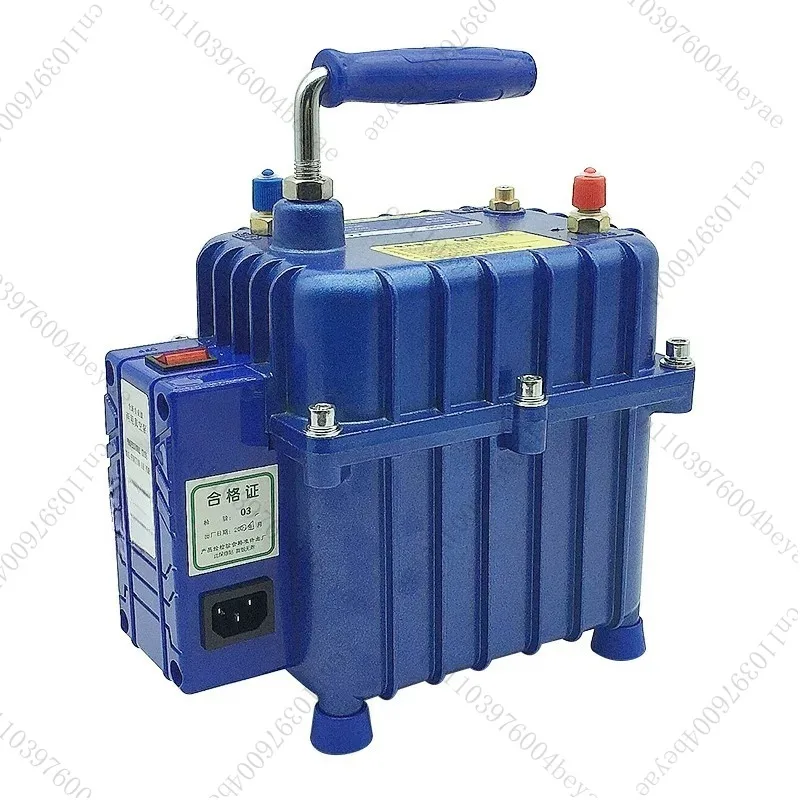 Vacuum Pump AC Leak Detection Tool Auto Air Conditioning Refrigerant Charge Evacuation Dual Use