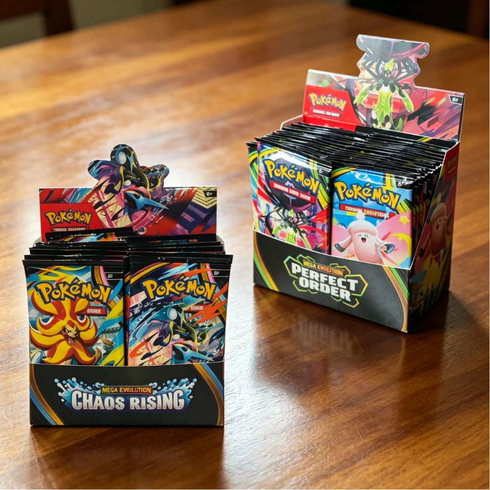 Pokemon Englische Karte MEGA EVOLUTION Phantasmal Flames Spiel Cartoon Booster Battle Sammelkarte Geschenkspielzeug