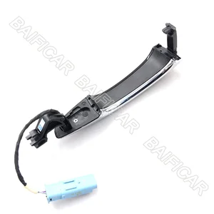 -Cửa ra vào với lỗ khóa cảm biến, tay cầm bên ngoài, màu đen, Peugeot 508, 408, 308, 4008, 5008, Citroen C5, C6 6 Bán hàng chính Peugeot Doorknob 5008 - №5