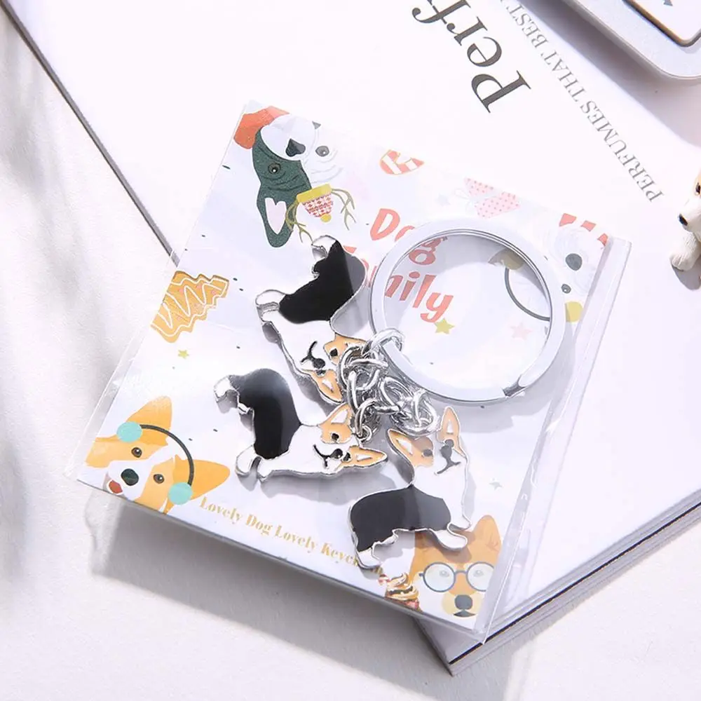 Couple Ornaments Spaniel Accessories Car Key Holder Welsh Corgi Dog Corgi Key Chain Bag Key Chain Dog Key Chain Handbag Pendant