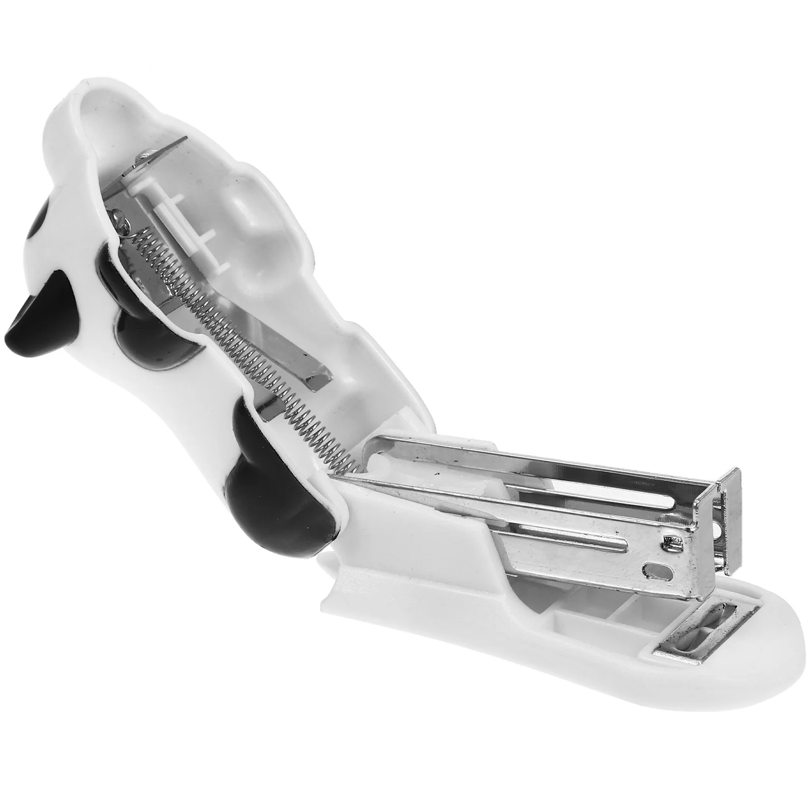 Compact Manual Stapler Aesthetic Plastic Hand Stapler for Classroom Home Office Use Creative Decorative Stationery Mini Stapling